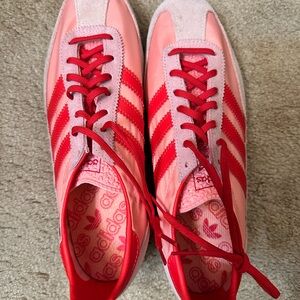 Adidas Women's Vibrant Pink and Red Sneakers